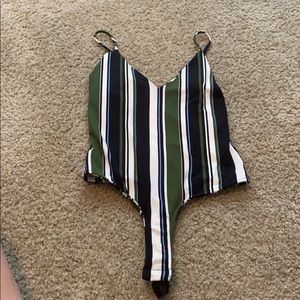 Stripe guess bodysuit